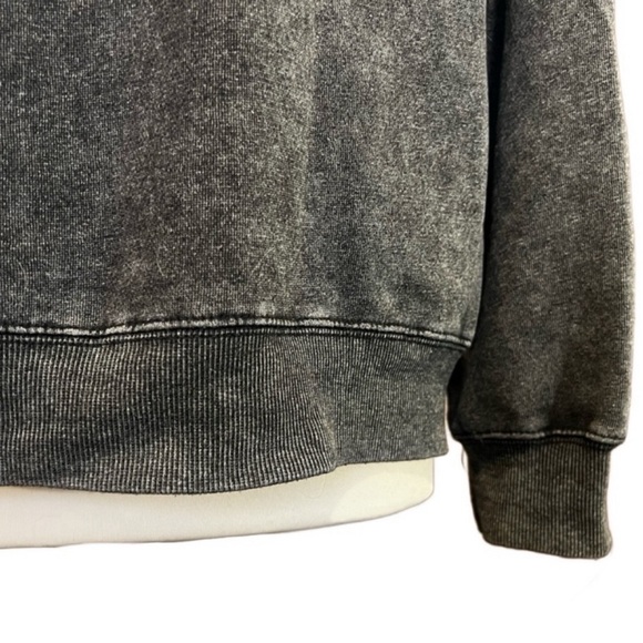 Forever 21 Psychedelic heather grey pink mushroom sweatshirt women’s size Small - Picture 5 of 8